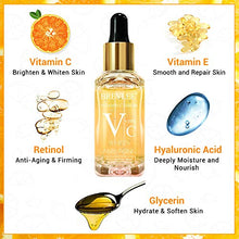 Load image into Gallery viewer, Vitamin C Serum, BREYLEE Anti-Aging Facial Serum with Hyaluronic Acid, Retinol, and Vitamin E Moisturizing Face Serum for Skin Nourishing and Smoothing Skin, Improve Sun Spots
