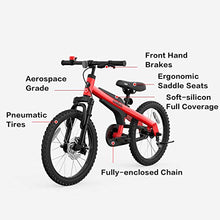 Load image into Gallery viewer, Segway Ninebot Kid’s Bike for Boys and Girls, 18 inch with Kickstand, Red
