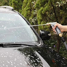 Load image into Gallery viewer, HOMY Garden Hose Nozzle, Heavy Duty Metal in Zinc Alloy Body with Full Brass Nozzle &amp; ABS Plastic with Rubber Coating, High Pressure Metal Water Spray Gun,Best for Watering,Washing(Gray Color)
