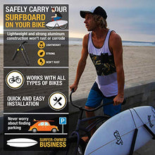 Load image into Gallery viewer, Ho Stevie! Surfboard Bike Rack - Cruise to Your Surf Spot [Choose Color] (Black)
