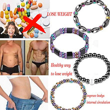 Load image into Gallery viewer, Jstyle 4Pcs Hematite Bead Bracelet for Men Women 8mm Stone Beads Bracelet Elastic Natural Stone Bracelet Bangle
