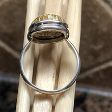 Load image into Gallery viewer, Natural Indonesian Fossil Coral 925 Solid Sterling Silver Ring Size 7.75
