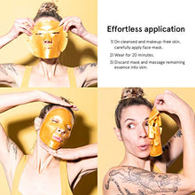 Load image into Gallery viewer, 24k Gold Face Mask (6-Pc) - Vegan Gold Facial Mask - Boosting Collagen Facial Mask - Oro Gold Mask - Energizing Gold Mask For Face by grace and stella
