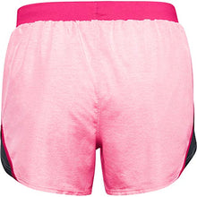 Load image into Gallery viewer, Under Armour Women's Fly By 2.0 Running Shorts , Cerise Full Heather (653)/Reflective , Medium
