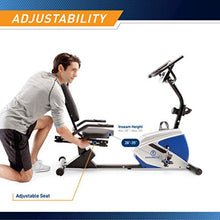 Load image into Gallery viewer, Marcy 8 Levels Magnetic Resistance Recumbent Exercise Bike with Adjustable Seat, 250-lb Capacity ME-1019R
