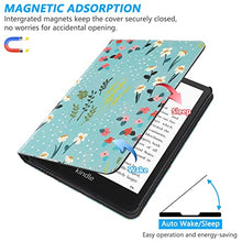 Load image into Gallery viewer, KANNIL Stand Case for 6.8" All-New Kindle Paperwhite(11th Generation, 2021)，Kindle Paperwhite Signature Edition, PU Leather Smart Cover with Auto Sleep Wake, Card Slot and Hand Strap (Z-G-Floral)

