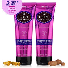 Load image into Gallery viewer, HASK CURL CARE Curl Defining Cream 2 Piece Bundle- vegan formula, cruelty free, color safe, gluten-free, sulfate-free, paraben-free
