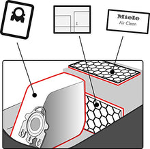 Load image into Gallery viewer, Miele Type GN 3D Efficiency HyClean Dust Bag, 1 Box
