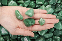 Load image into Gallery viewer, Fantasia Materials: 1 lb Tumbled Green Aventurine A Grade Stones from Brazil - Small - 0.75" to 1.25" avg
