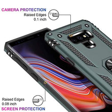 Load image into Gallery viewer, LUMARKE Galaxy Note 9 Case,Pass 16ft Drop Test Military Grade Heavy Duty Cover with Magnetic Kickstand Compatible with Car Mount Holder,Protective Phone Case for Samsung Galaxy Note 9 Pine Green
