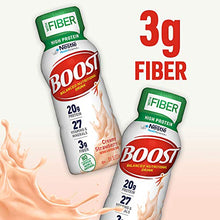 Load image into Gallery viewer, BOOST High Protein with Fiber Complete Nutritional Drink, Creamy Strawberry, 8 fl oz Bottle, 24 Pack
