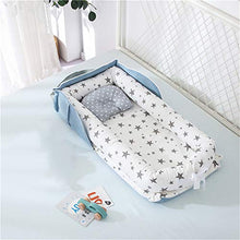 Load image into Gallery viewer, Abreeze Baby Bassinet for Bed Bedside Cribs -Grey Stars Baby Lounger - Breathable &amp; Hypoallergenic Co-Sleeping Baby Bed - 100% Cotton Portable Crib for Bedroom/Travel 0-24 Months
