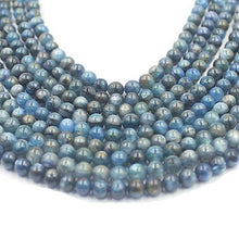 Load image into Gallery viewer, 6mm Round Blue Kyanite Jewelry Loose Gemstone Beads Strand 15" Natural Stone for Necklace Bracelet DIY Design

