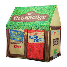 Load image into Gallery viewer, Swehouse Clubhouse Tent Kids Play Tents for Boys School Toys for Indoor and Outdoor Games Children Playhouse with Roll-up Door and Windows
