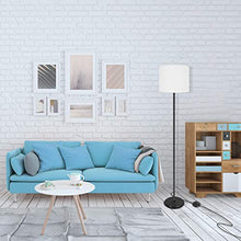 Load image into Gallery viewer, LED Floor Lamp Simple Design, Modern Floor Lamp with Shade, Tall Lamps for Living Room, Bedroom, Office and Study Room, Stand Up White Floor Lamp (Without Bulb)
