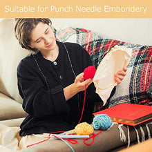 Load image into Gallery viewer, Pllieay Punch Needle Fabric, Embroidery Fabric, Monks Cloth for Punch Needle Embroidery Rug-Punch &amp; Pinch Needle, 26.4 x 19.3 Inch
