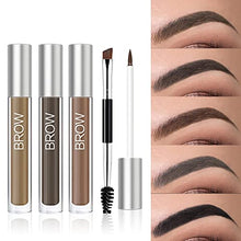 Load image into Gallery viewer, Waterproof Eyebrow Gel for Long Lasting, Highly Tinted Liquid Eye Brow Makeup, Sweatproof, Natural (Brunette)
