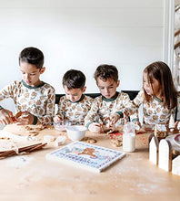 Load image into Gallery viewer, Burt's Bees Baby Baby Boys' Pajamas, Tee and Pant 2-Piece Pj Set, 100% Organic Cotton, Gingerbread Village, 4T
