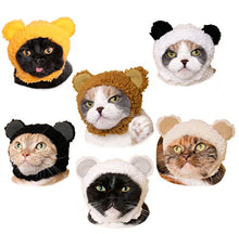 Load image into Gallery viewer, Kitan Club Cat Cap - Pet Hat Blind Box Includes 1 of 6 Cute Styles - Soft, Comfortable - Authentic Japanese Kawaii Design - Animal-Safe Materials, Premium Quality (Bear)
