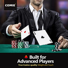 Load image into Gallery viewer, Comie Poker Chips,500PCS Poker Chip Set with Aluminum Travel Case,11.5 Gram Poker Set for Texas Holdem Blackjack Gambling
