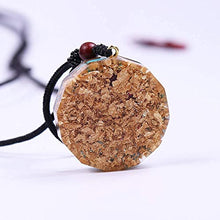 Load image into Gallery viewer, Day Day Up Natural Turquoises Orgonite Pendant Reiki Energy Generator Amulet Necklace Jewelry
