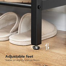 Load image into Gallery viewer, HOOBRO Shoe Rack, 5-Tier Shoe Storage Unit Flat &amp; Slant Adjustable Shoe Organizer Shelf for 16 Pairs, Durable and Stable, for Entryway, Hallway, Closet, Dorm Room, Industrial, Greige BG01XJ01
