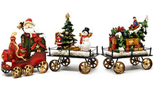 Load image into Gallery viewer, Gift Boutique Christmas Express Train Table Decor - Holiday 3-Piece Mini 6" Stone Resin for Office Desk Shelf Kitchen Mantle Decoration
