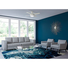 Load image into Gallery viewer, Hunter Dempsey Indoor Low Profile Ceiling Fan with LED Light and Remote Control, 44", White
