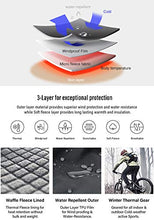 Load image into Gallery viewer, TSLA Men's Windproof Cycling Thermal Fleece Winter Pants Running Hiking Cold Active Bottoms Sweats, Cycling Windpants(ykb01) - Black &amp; Grey, X-Large (Waist 35.5-38 Inch)
