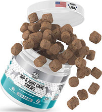 Load image into Gallery viewer, BEST HIP &amp; JOINT SUPPLEMENTS FOR DOGS: Product of USA- Natural Pain Relief &amp; Mobility + Аnti-inflammatory and Аnti-arthritic effects Maximum strength Glucosamine &amp; Chondroitin approx/170 Soft Chews
