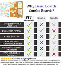 Load image into Gallery viewer, 36 x 24 White Board and Cork Board Combination, Magnetic Bulletin Combo Board for Home or Office, Use as Vision or Message Board, Wall Mounted Memo Board, Dry Erase Markers, Eraser, Magnets, Push Pins
