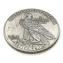 Load image into Gallery viewer, MarshLing Antique Liberty Indian Head Ten-Dollars Coin - Great American Commemorative Old Coins- Uncirculated Morgan Dollars-Discover History of US Coins Perfect Quality
