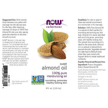 Load image into Gallery viewer, NOW Solutions, Sweet Almond Oil, 100% Pure Moisturizing Oil, Promotes Healthy-Looking Skin, Unscented Oil, 4-Ounce

