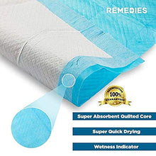 Load image into Gallery viewer, Remedies Disposable Underpads with Ultra Absorbent R4094 45g Fluff Fill 23x36 Inches (Pack of 150)
