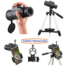 Load image into Gallery viewer, MaxUSee 70mm Refractor Telescope with Adjustable Tripod for Kids Adults &amp; Beginners + Portable 10X42 HD Monocular Bak4 Prism FMC Lens, Travel Scope with Backpack and Phone Adapter
