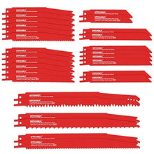Load image into Gallery viewer, HYCHIKA 32-Piece Reciprocating Saw Blade Set Metal Wood Cutting Saw Blades with Organizer Case

