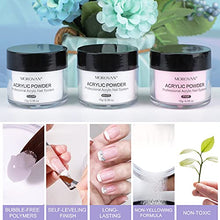 Load image into Gallery viewer, Morovan Acrylic Nail kit Acrylic Powder and Liquid Set With Glitter Acrylic Nail Brush Nail Tips Acrylic Nail Supplies for Acrylic Nails Extension Starter Kit
