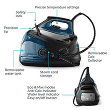 Load image into Gallery viewer, Rowenta DG8624U1 Perfect Pro Station 1800 Watts Fast Heat Up, and 430g / min steam Burst, Advanced Technology, Blue
