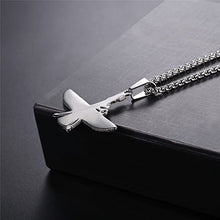 Load image into Gallery viewer, U7 Farvahar Pendant with Chain Stainless Steel Symbol of Iran Persian Gift Necklace
