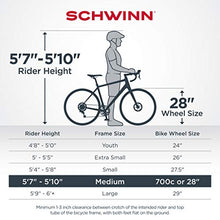 Load image into Gallery viewer, Schwinn Volare 1400 Adult Hybrid Road Bike, 28-inch wheel, aluminum frame, Red
