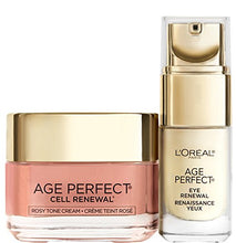 Load image into Gallery viewer, L'Oreal Paris Skin Care Giftable Kit with Age Perfect Rosy Tone Face Moisturizer and Eye Renewal Eye Cream, 1 Kit
