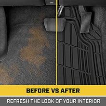 Load image into Gallery viewer, CAT ToughRide Heavy-Duty 4 Piece Rubber Floor Mats for Car Truck Van SUV, Black – Odorless Trim to Fit Car Floor Mats, All Weather Deep Dish Automotive Floor Mats, Total Dirt Protection
