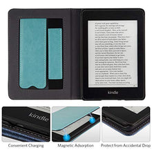 Load image into Gallery viewer, CoBak Kindle Paperwhite Case with Stand - Durable PU Leather Smart Cover with Auto Sleep Wake, Hand Strap Feature, ONLY Fits All New Kindle Paperwhite 10th Generation 2018 Released，Sky Blue
