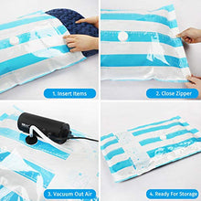 Load image into Gallery viewer, VMSTR Travel Vacuum Storage Bags with Electric Pump, Medium Small Space Saver Bags for Travel and Home Use
