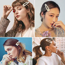 Load image into Gallery viewer, 12 Pcs Pearl Hair Clips Large Hair Clips Pins Barrette Ties Hair for Women Girls Elegant Handmade Fashion Hair Accessories Pearl Hair Clips for Party Wedding Daily
