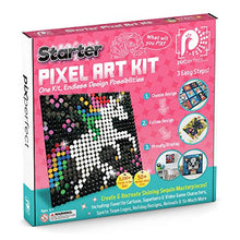 Load image into Gallery viewer, Pix Perfect Starter Pixel Art Kit for Fans of Pixel Art, Crafts or Sequins. 8 Colors, 3,200+ Pieces, 50+ Design Ideas, Hours of Creative Fun!
