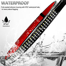 Load image into Gallery viewer, DEHERANE LED Tailgate Light Bar Triple Row 60'' Truck Tailgate Strip Light 5 Functions Red Brake/Amber Turn Signal/White Revers/Double Flash/Running Light IP67 Waterproof LED Tailgate Light Bar
