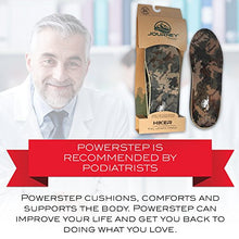 Load image into Gallery viewer, Powerstep unisex adult PowerstepÂ Journeyâ„¢ Hiker Insoles Athletic Sandal, Camo, 9-9.5 Women 7-7.5 Men US
