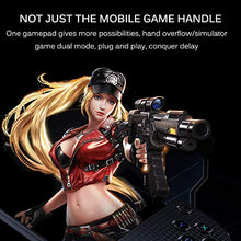 Load image into Gallery viewer, Wireless Game Joystick Controller, with C-Type Fast Charging + Telescope Mobile Phone Holder, 4 Trigger Mobile Game Controller
