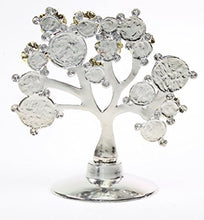 Load image into Gallery viewer, Turkish Blue Evil Eye Gold Flowers Money Fortune Tree Protection Good Luck Gift
